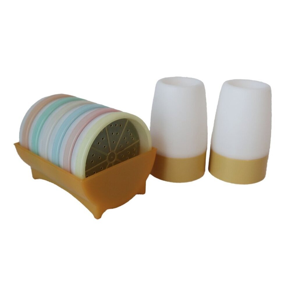 Vintage Tupperware Coasters & Egg Cups Set